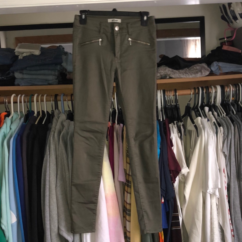 Forest green stretchy Jeans